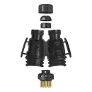 Jaeger Stecker 13-polig mit Zugentlastung