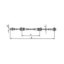 AL-KO Bowdenzüge für abnehmbare + höhenverstellbare AE HL 550 mm / GL 760 mm, C 5 mm, D M10