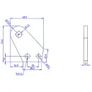 Stoßdämpferhalter 90 x 30/50 mm für AL-KO verzinkt