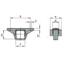 AL-KO Auflagebock zum Klemmen F/G: 100 x 160, A200 B25 C17 D60 E120