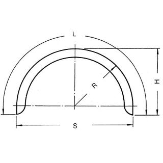 Einachskotflügel Profil 12/40 B150 R300 L970 S600 H315
