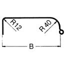 Einachskotflügel Profil 12/40 B280 R375 L1210 S750 H390
