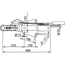 Compact-Auflaufeinrichtung AL-KO -V- 161 S 950 - 1600 kg...