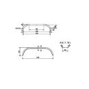 De Haan Kotflügel Tandemachser THRD 26150, H 2620/12, B 260/S 1500 mm